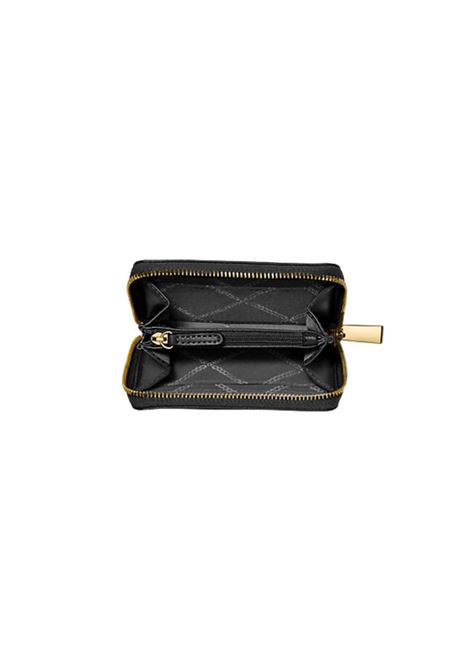 Porta carte di credito zip-around Jet Set piccolo in pelle martellata Michael Kors | 32T4GJ6Z5L001